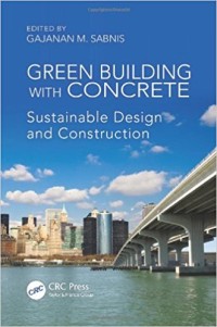 Green building with concrete sustainable design and construction