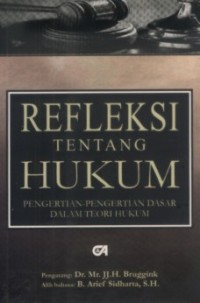 Refleksi tentang hukum : pengertian-pengertian dasar dalam teori hukum