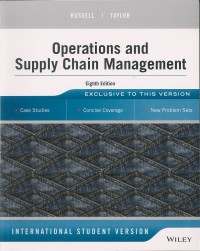 Operations and supply chain management