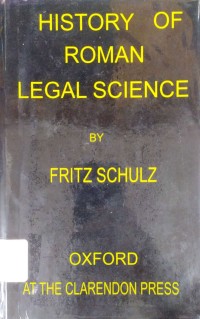 History of Roman legal science