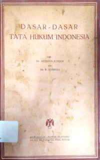 Dasar-dasar tata hukum Indonesia