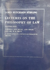Lectures on the philosophy of law