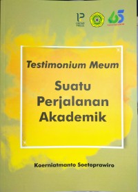 Testimonium meum : suatu perjalanan akademik