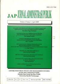 JURNAL ADMINISTRASI PUBLIK (JAP)