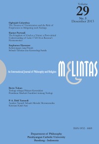 MELINTAS : AN INTERNATIONAL JOURNAL OF PHILOSOPHY AND RELIGION
