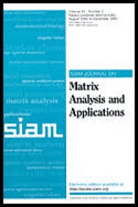 SIAM JOURNAL ON MATRIX ANALYSIS AND APPLICATIONS