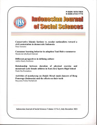 INDONESIAN JOURNAL OF SOCIAL SCIENCES