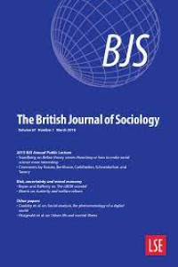 THE BRITISH JOURNAL OF SOCIOLOGY