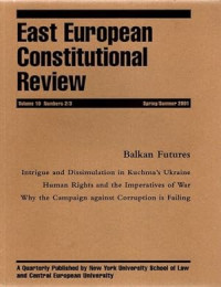 EAST EUROPEAN CONSTITUTIONAL REVIEW